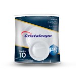 Prato de Refeição 21 cm Cristalcopo - Pacote com 10 Unidades