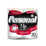 Papel Higiênico Personal Vip Folha Dupla Neutro 30m - 4 rolos