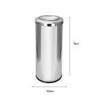 Lixeira Basculante Inox Ecobin 50 Litros 