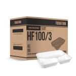 Marmitex Isopor Fibraform 3 Divisórias HF90 FD C/100