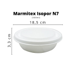 Marmitex isopor spumapac  n°7 c/100