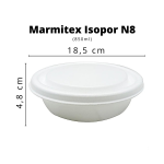 Marmitex isopor spumapac  n°8 c/100