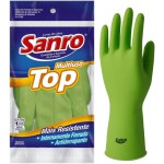 Luva latex verde sanro top