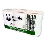 Papel toalha bobina 100% celulose panda 200m c/6