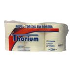 Papel toalha bobina 100% celulose thorium 200m c/6