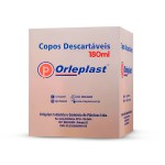 Copo Descartável Transparente 180 ml Tipo PP Caixa com 2500 unidades - Orleplast