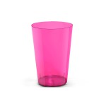 Copo Acrílico de 300ml Rosa Neon Cropac — Pacote com 10 unidades