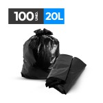 Saco de Lixo Preto RP  - 20 Litros - Pacote c/ 100 Unid.